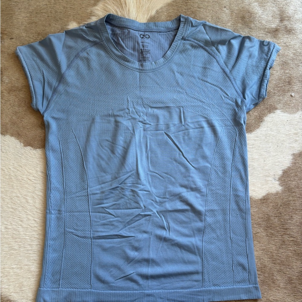 Stride By Dover Saddlery Blue Short Sleeve Riding Tee